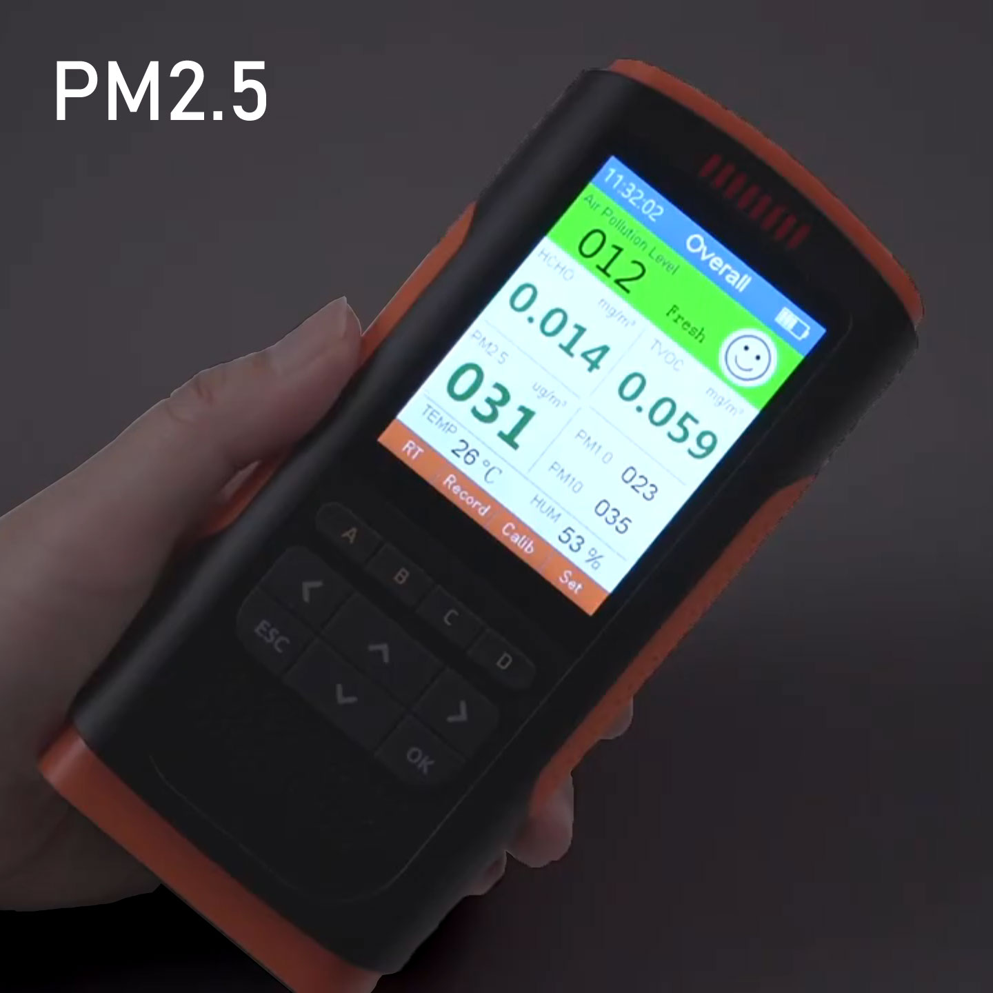 PM2.5 PM1.0/10 Zx zAfqh C TVOC x TTvC 