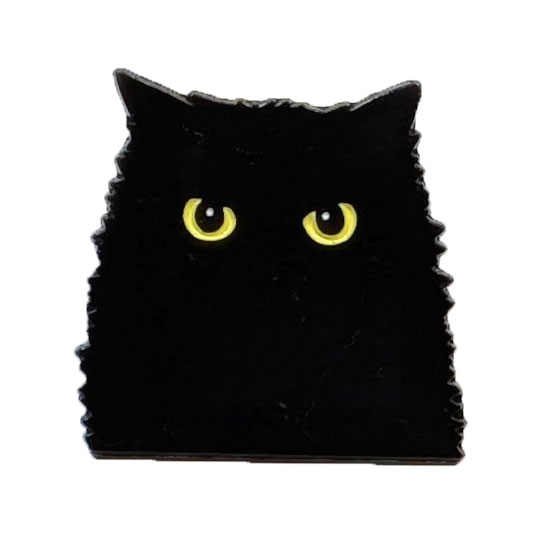 猫のピンバッジ ピンズ 黒猫 エナメルピン ブローチ アクセサリー