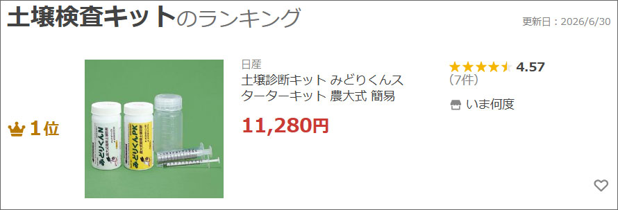 日産（NISSAN） 土壌診断キット みどりくんスターターキット 農大式
