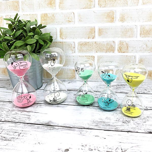 砂時計 スヌーピー 3分/5分 ピーナッツ サンドグラス 〒郵送可￥320