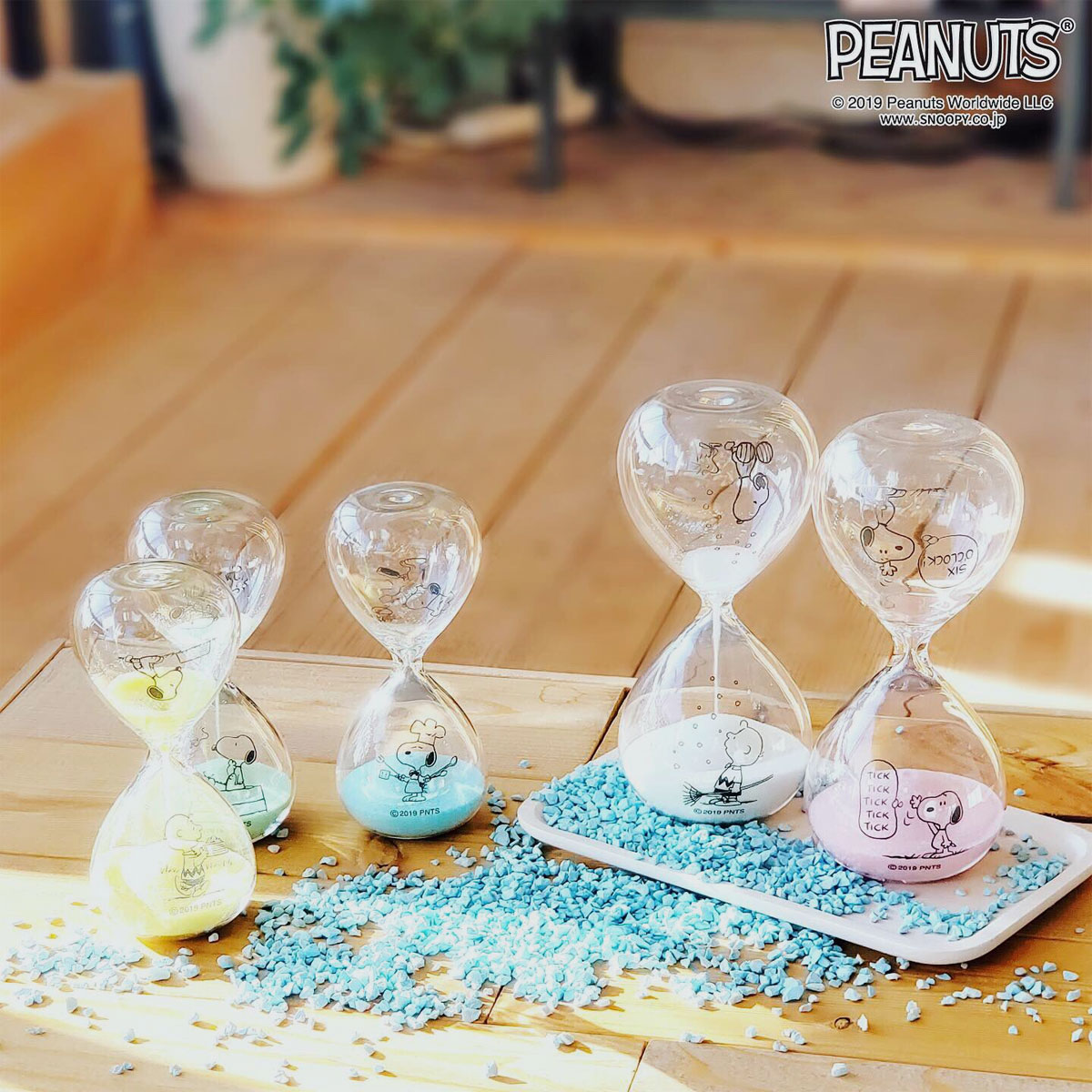砂時計 スヌーピー 3分/5分 ピーナッツ サンドグラス 〒郵送可￥320