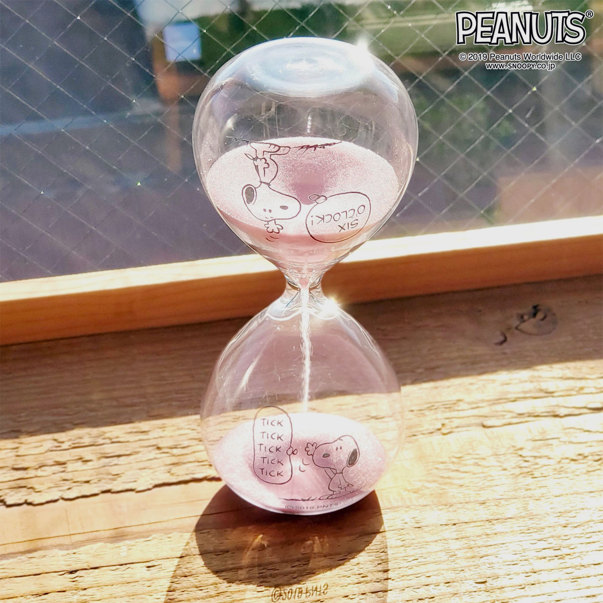 砂時計 スヌーピー 3分/5分 ピーナッツ サンドグラス 〒郵送可￥320