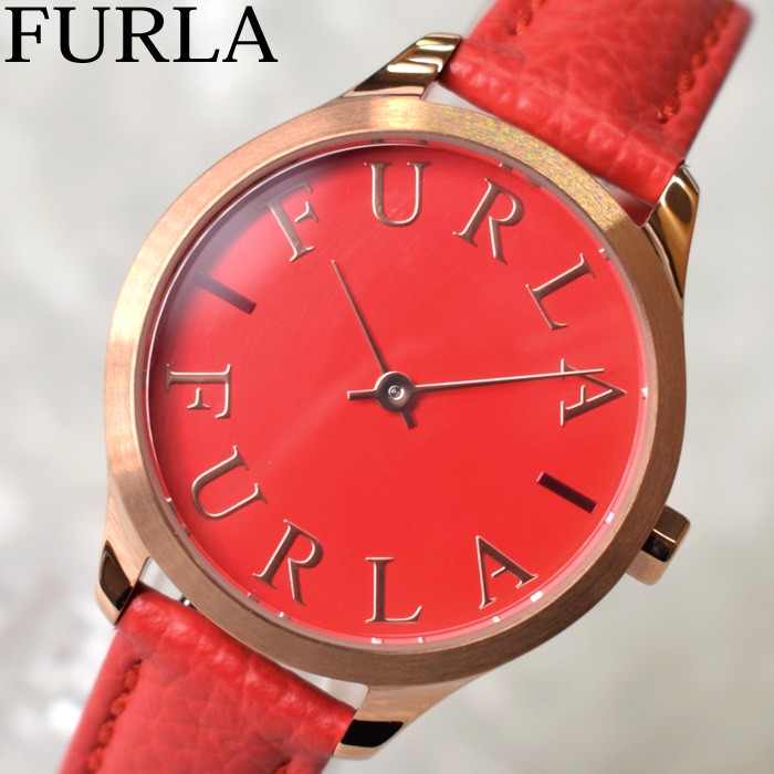 FURLA フルラ 腕時計 (21)R4251124505 LIKE LOGO レディース ウォッチ ローズゴールド ピンクゴールド レッド レザー