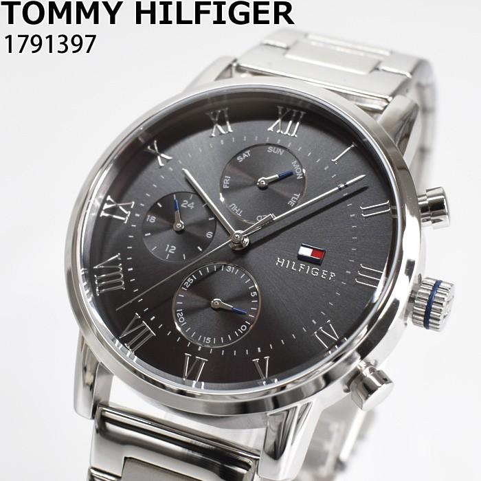 トミーヒルフィガー 腕時計 メンズ 1791794 (15) チャコールグレー