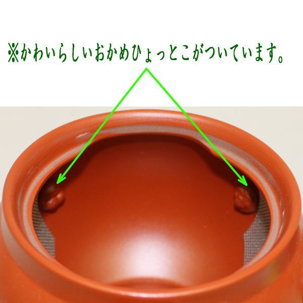 急須　常滑焼き（とこなめ焼）　朱泥　スーパーワイド網 　棚カット　約360ml（20号）　日本製