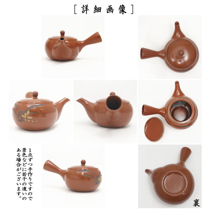 急須 常滑焼き とこなめ焼き 朱泥 ラン 約540ml 常滑焼 とこなめ焼