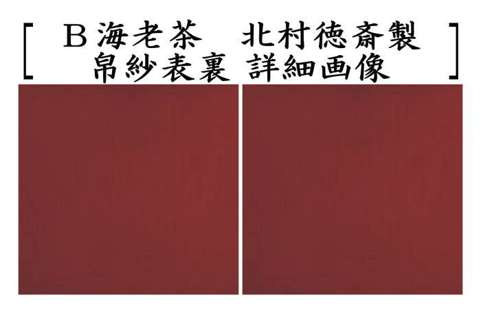 茶道具 帛紗 徳斎帛紗 徳斉帛紗 正絹 無地 鴇 トキ又は海老茶