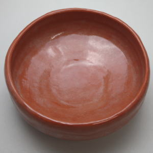 抹茶茶碗 赤楽茶碗　馬盥　佐々木松楽作