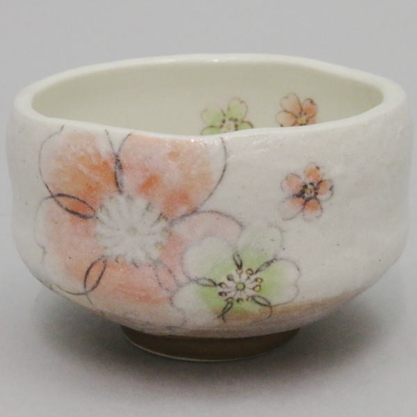 抹茶茶碗 小茶碗 花柄
