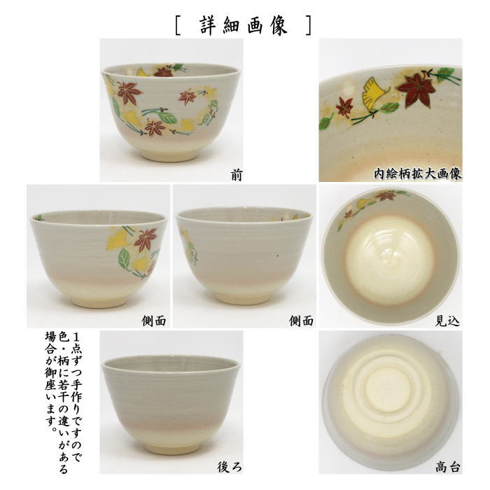 抹茶茶碗　乾山写し　吹寄　田中喜泉作