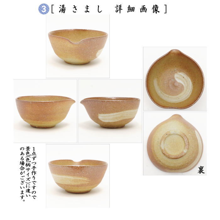 煎茶器セット　信楽焼　高橋楽斎作　　（湯のみ　5客・宝瓶（急須）・湯さまし）