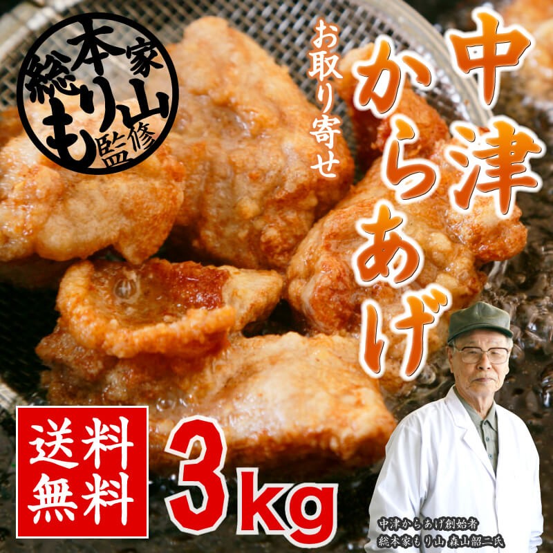 肌触りがいい 総本家もり山監修 中津からあげ 3kg 冷凍 唐揚げ 大分からあげ から揚げ ご当地グルメ 子どもの大好物 お弁当のおかずにも 新品本物 Www Muslimaidusa Org