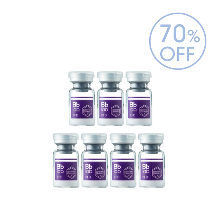 70％OFF PFDパウダー Bbラボラトリーズ  「プラセンＦＤ（凍結乾燥美容液）7本」  セット  ビービーラボラトリーズ スキンケア 美容液 エイジングケア 日本製 | ブランド登録なし