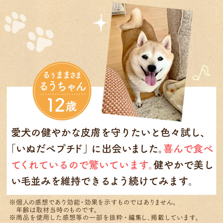 【いぬだペプチド 60粒】シニア犬 サプリ｜関節 免疫 胃腸 健康をサポート 緑イ貝 プロテオグリカン イミダゾールペプチド コラーゲン 乳酸菌 老犬 サプリメント |  | 15