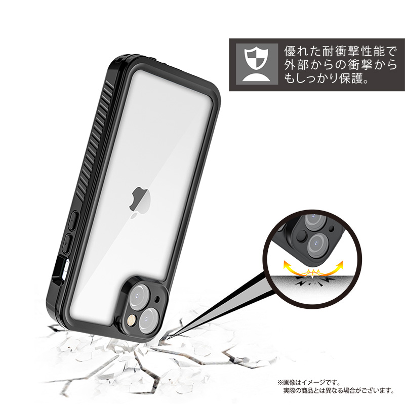 iPhone15Plus 防水ケース 防塵ケース クリア アウトドア キャンプ
