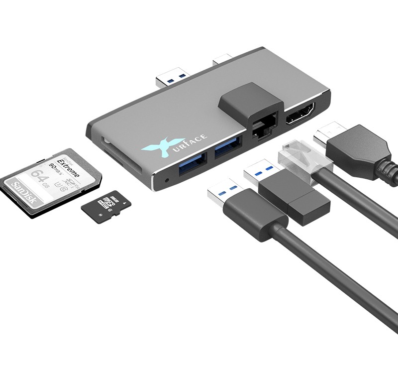 Surface Pro3 専用 USB3.0 HDMI LAN ポート  カードリーダー USB ハブ アダプタ ドッキングステーション HUB  DOCK サーフェス （テレワーク） :IMD-SUR333:イミディアYahoo!店 - 通販 - Yahoo!ショッピング