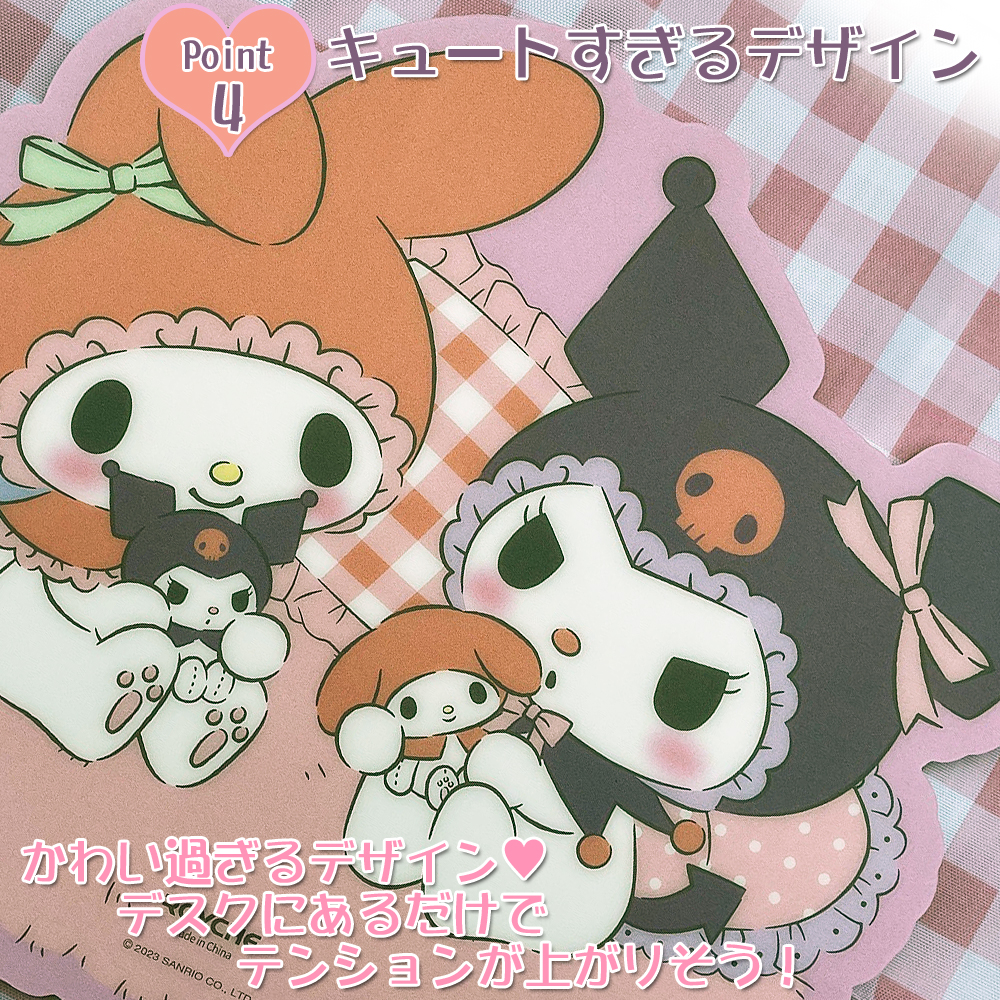 sanrio サンリオ シナモン マイメロ クロミ キティ マウスパッド サンリオキャラクターズのガラスマウスパッドが登場！｜サンリオ