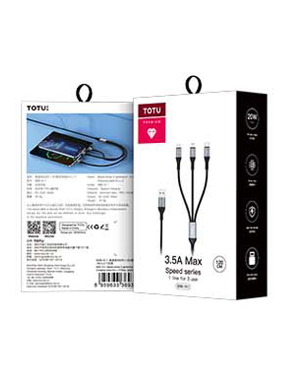 new 充電ケーブル 3in1 iphone Micro USB Type-C lightning端子 ケーブル｜imobaile｜02