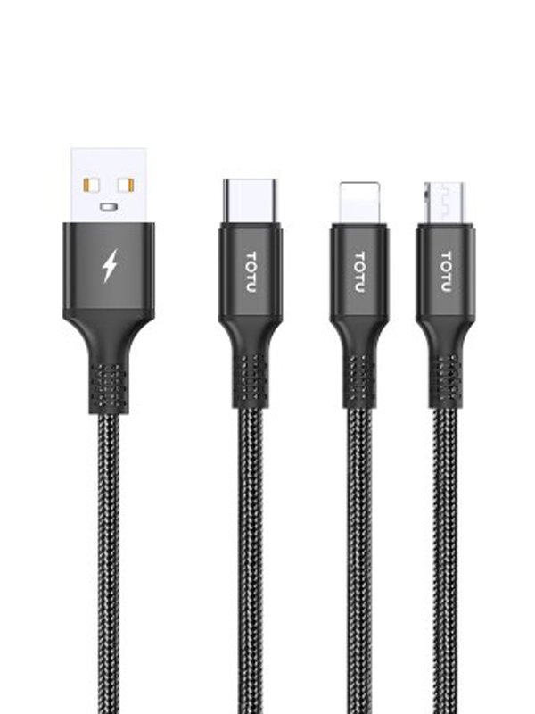 充電ケーブル 3in1 iphone Micro USB Type-C lightning端子 ケーブル｜imobaile｜02