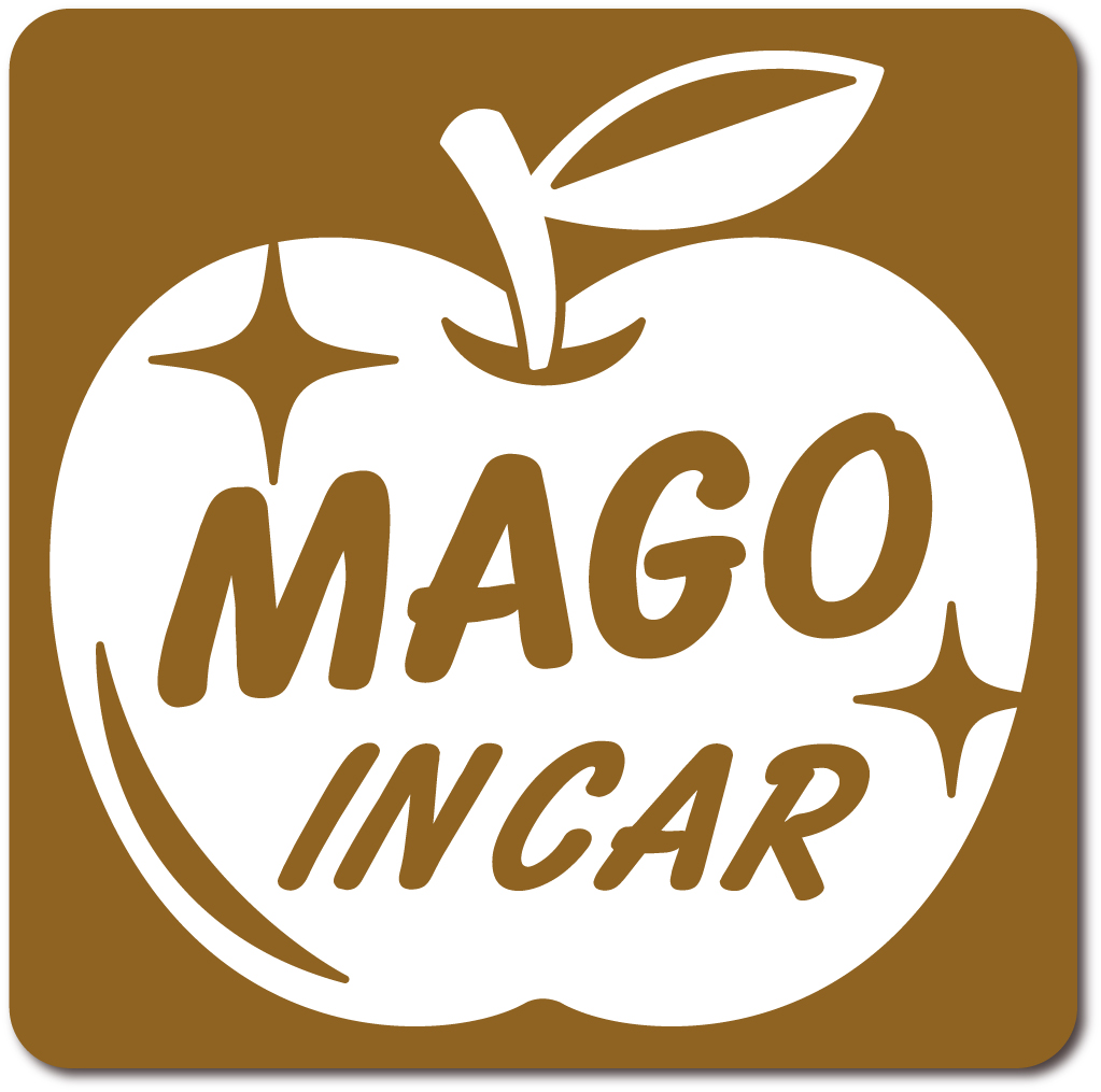 孫インカー MAGO in car ステッカー　【マグネットタイプ】 《カラー選べます》 No.63　リンゴ｜imoninn-shop｜13