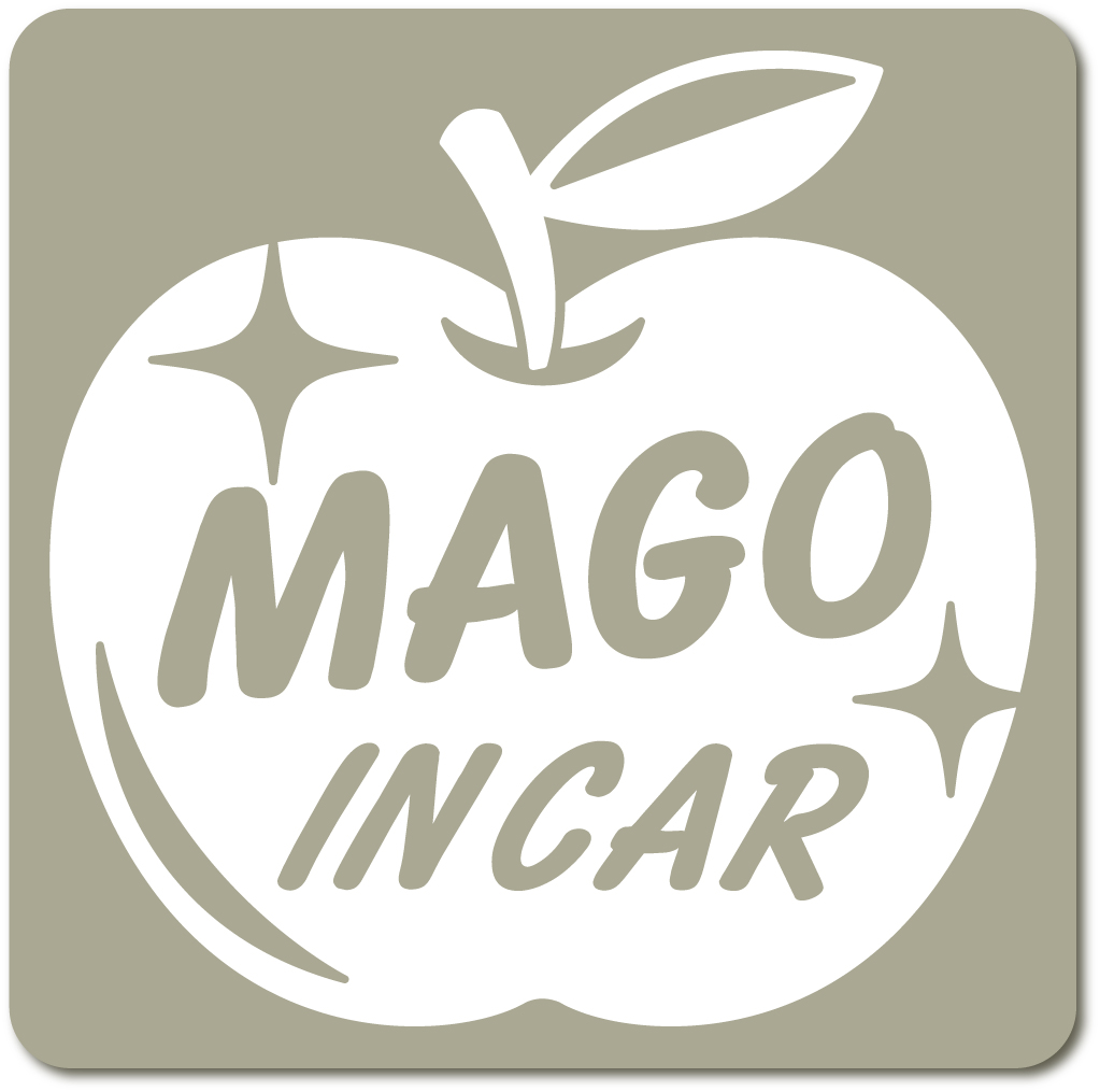 孫インカー MAGO in car ステッカー　【マグネットタイプ】 《カラー選べます》 No.63　リンゴ｜imoninn-shop｜12