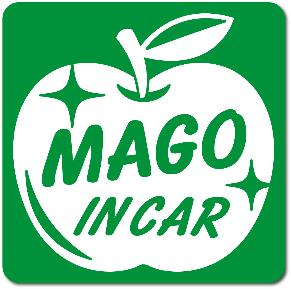 孫インカー MAGO in car ステッカー　【マグネットタイプ】 《カラー選べます》 No.63　リンゴ｜imoninn-shop｜07