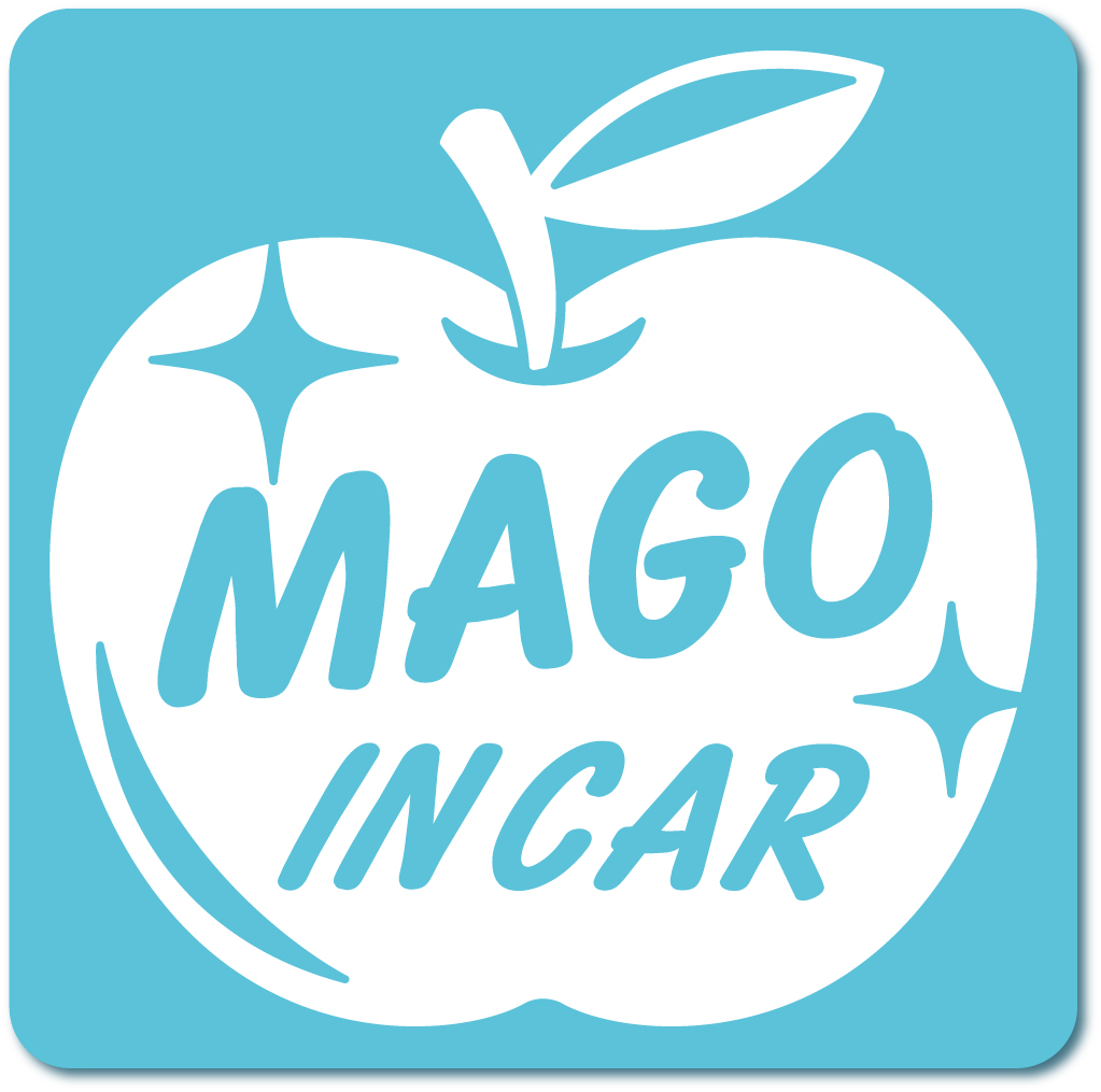 孫インカー MAGO in car ステッカー　【マグネットタイプ】 《カラー選べます》 No.63　リンゴ｜imoninn-shop｜10