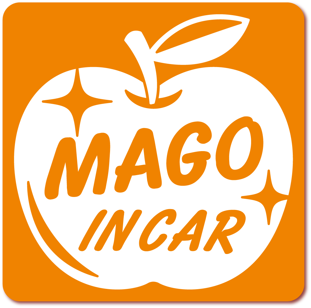 孫インカー MAGO in car ステッカー　【マグネットタイプ】 《カラー選べます》 No.63　リンゴ｜imoninn-shop｜05