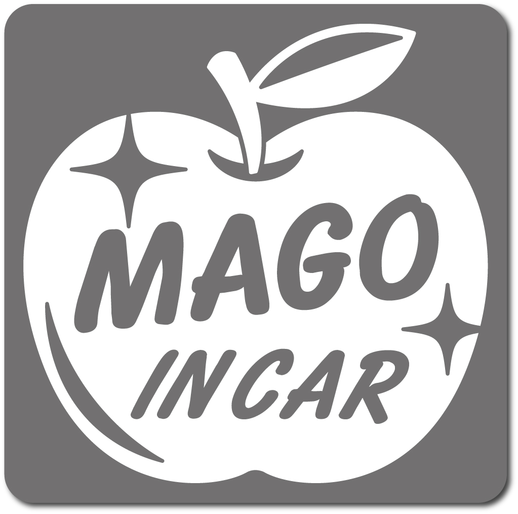 孫インカー MAGO in car ステッカー　【マグネットタイプ】 《カラー選べます》 No.63　リンゴ｜imoninn-shop｜14