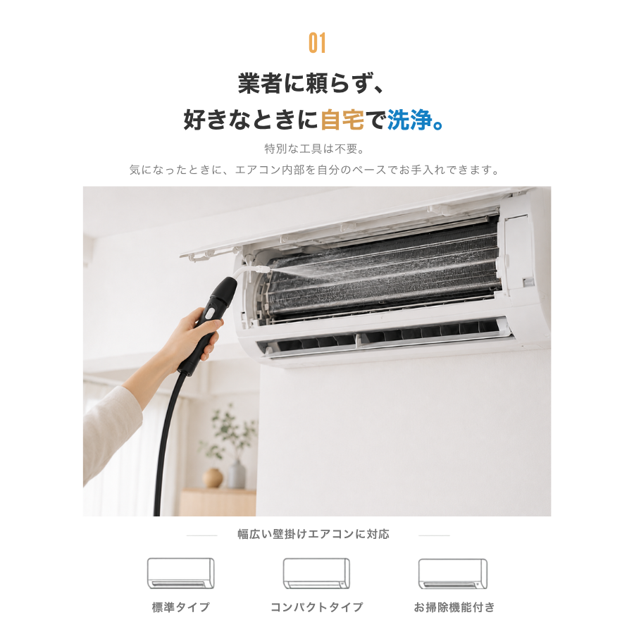 12点セット登場・全メーカー対応】エアコン洗浄セット エアコン掃除