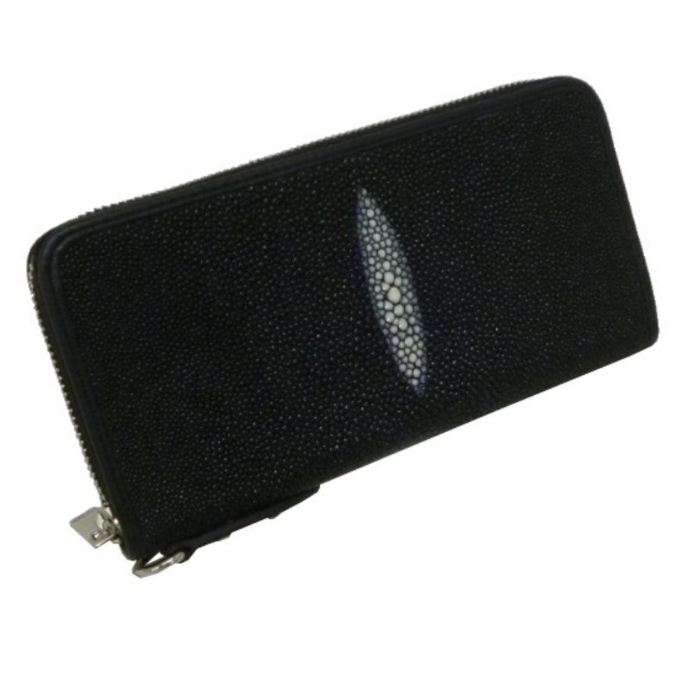 スティングレイ 財布 エイ革 ラウンド長財布 Dカン付き Santa Maria  