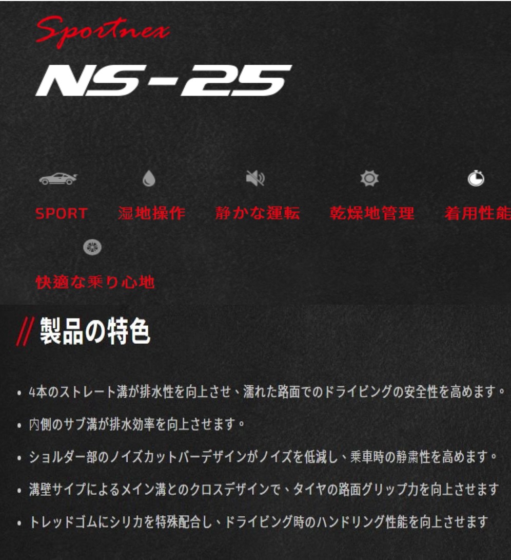 NANKANG（ナンカン） 24年製NANKANG NS-25 225/45R18 95H XL アジアン