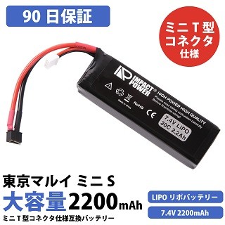 リポバッテリー 電動ガン バッテリー 大容量 1400mAh 7.4V 35C lipo