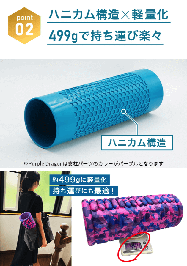 foam roller honeycomb imphy フォームローラー ストレッチ