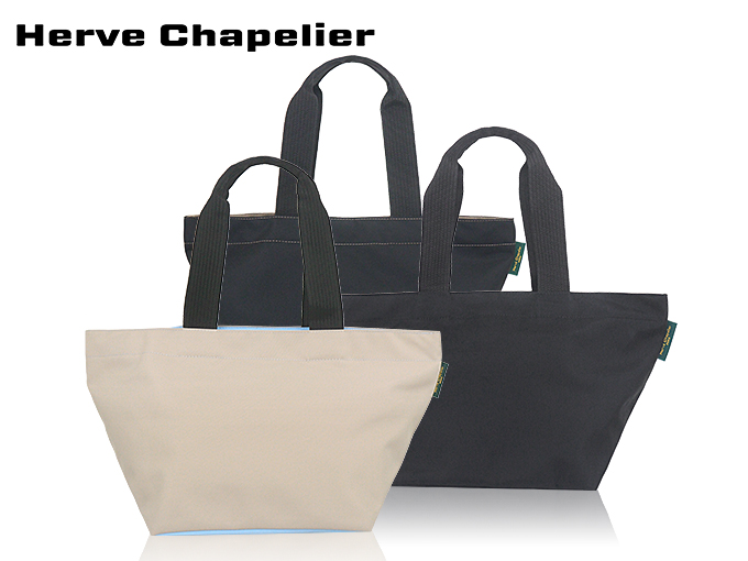 エルベシャプリエ Herve Chapelier バッグ トートバッグ 1028N ノワール×ノワール スクエア ベース ナイロン ミディアムラージ  ショルダー トート レディース : hc-ba240626-7 : インポートコレクションYR - 通販 - Yahoo!ショッピング