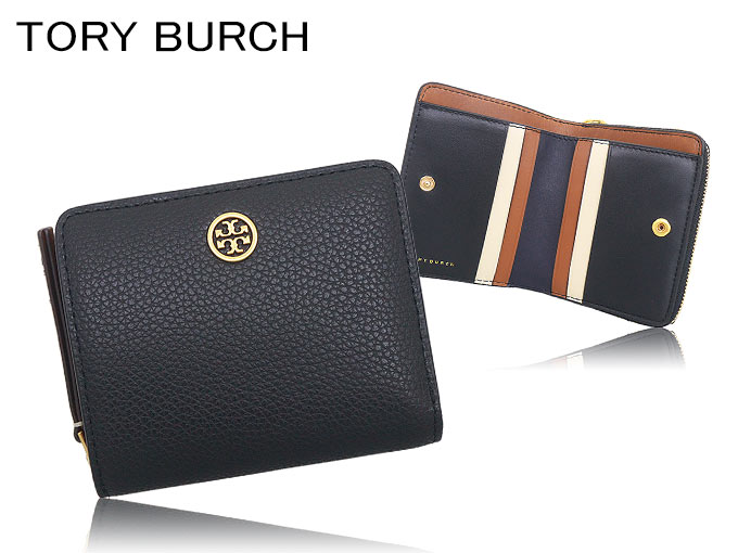 MA0618ページ☆。.:＊・゜ TORY BURCH トリーバーチ 財布 二つ折り財布 146369 ブラック