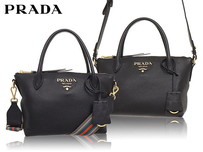 プラダ PRADA バッグ ハンドバッグ 1BA111 2BBE NOX ネロ カーフレザー