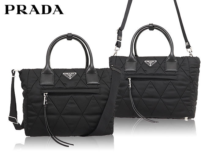 プラダ PRADA バッグ トートバッグ 1BG168 2BYV OOO ネロ キルティング