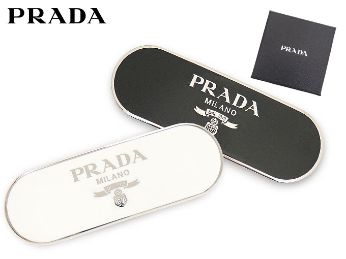 プラダ PRADA 小物 アクセサリー 1IF022 2BA6 ネロ エナメル メタル 