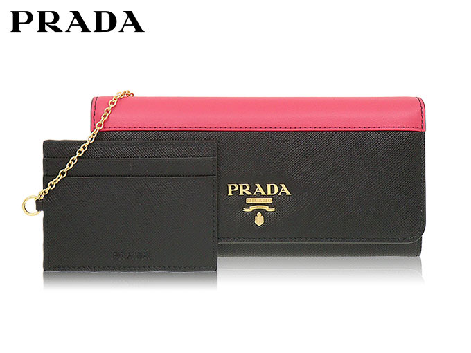 ョッパーで PRADA - 新品 PRADA サフィアーノレザー 長財布_1MH132_QME