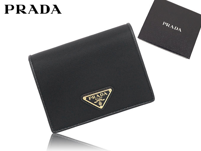 プラダ ナイロン テッスート 二つ折り財布 1MV2042DMIF0002 PRADA プラダ 財布 二つ折り財布 1MV204 2DMI ネロ テスート