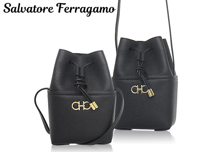 サルヴァトーレ フェラガモ Salvatore Ferragamo バッグ ショルダーバッグ 21 2970 ネロ ダブル ガンチーニ カーフ レザー  クロスボディー レディース : fe-ba230920-1 : インポートコレクションYR - 通販 - Yahoo!ショッピング