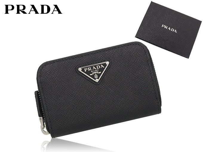 プラダ PRADA 財布 コインケース 2MM003 QHH ネロ サフィアーノ レザー 