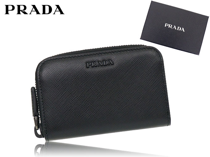 PRADA コインケース カードケース 2MM358 プラダ メンズ PRADA プラダ 財布 コインケース 2MM358 C5S ネロ サフィアーノ