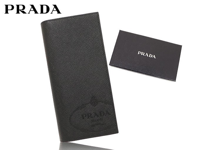 プラダ PRADA 財布 長財布 2MV836 2MB8 ネロ サフィアーノ レザー プリント ロゴ ウォレット メンズ｜import-collection-yr｜04