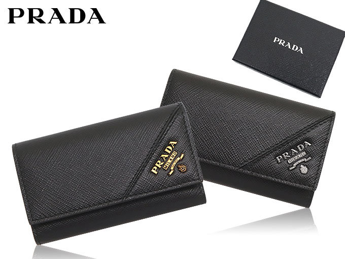 プラダ PRADA 小物 キーケース 2PG222 QME ネロ サフィアーノ レザー