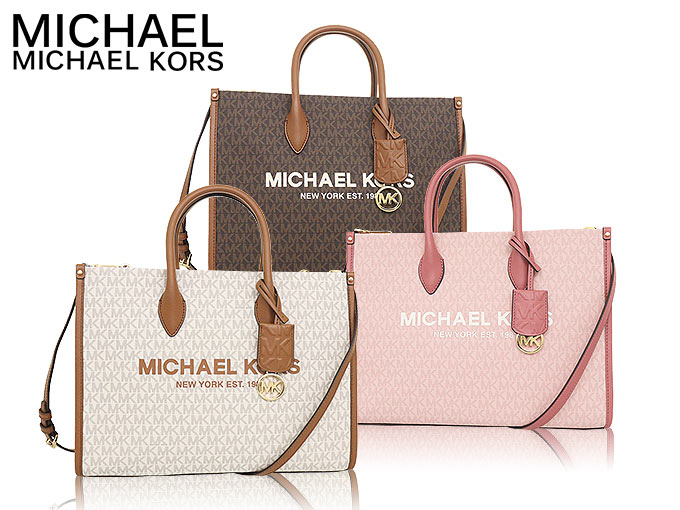 マイケルコース MICHAEL KORS バッグ トートバッグ 35F2G7ZT2B バニラ ミレラ シグネチャー ロゴ ミディアム EW トート  アウトレット レディース