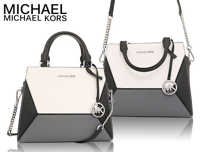 マイケルコース MICHAEL KORS バッグ ショルダーバッグ 35S1STEM6L ブラックマルチ プリズム レザー ミディアム