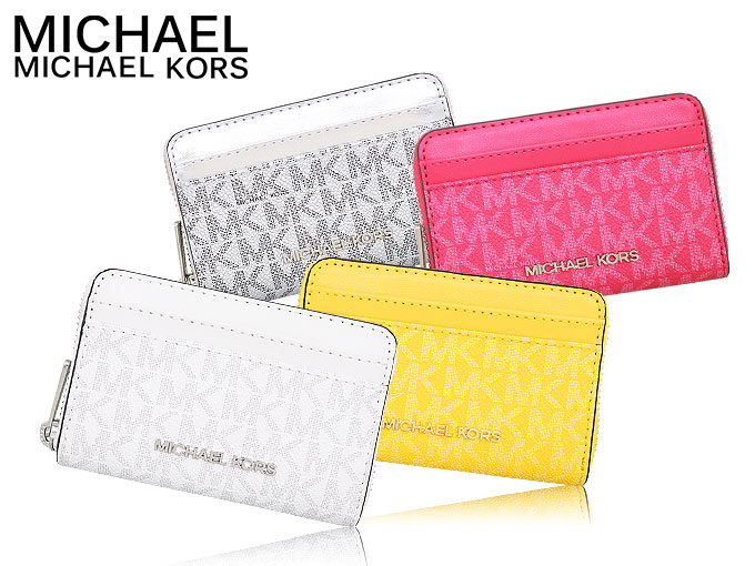 【72時間限定ポイント10％】マイケルコース MICHAEL KORS 財布 コインケース 35R5STVD2V オプティックホワイト シグネチャー アウトレット レディース | MICHAEL KORS | 03