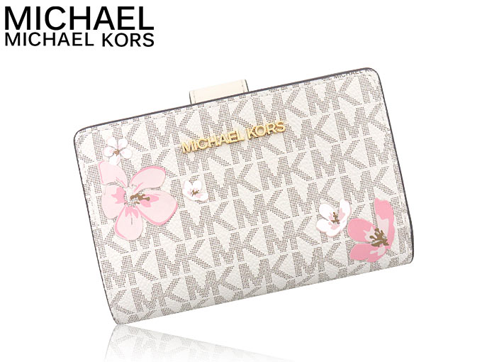 マイケルコース MICHAEL KORS 財布 二つ折り財布 35S4GTVF8I ライトクリームマルチ シグネチャー フラワー プリント ウォレット アウトレット レディース | MICHAEL KORS | 03
